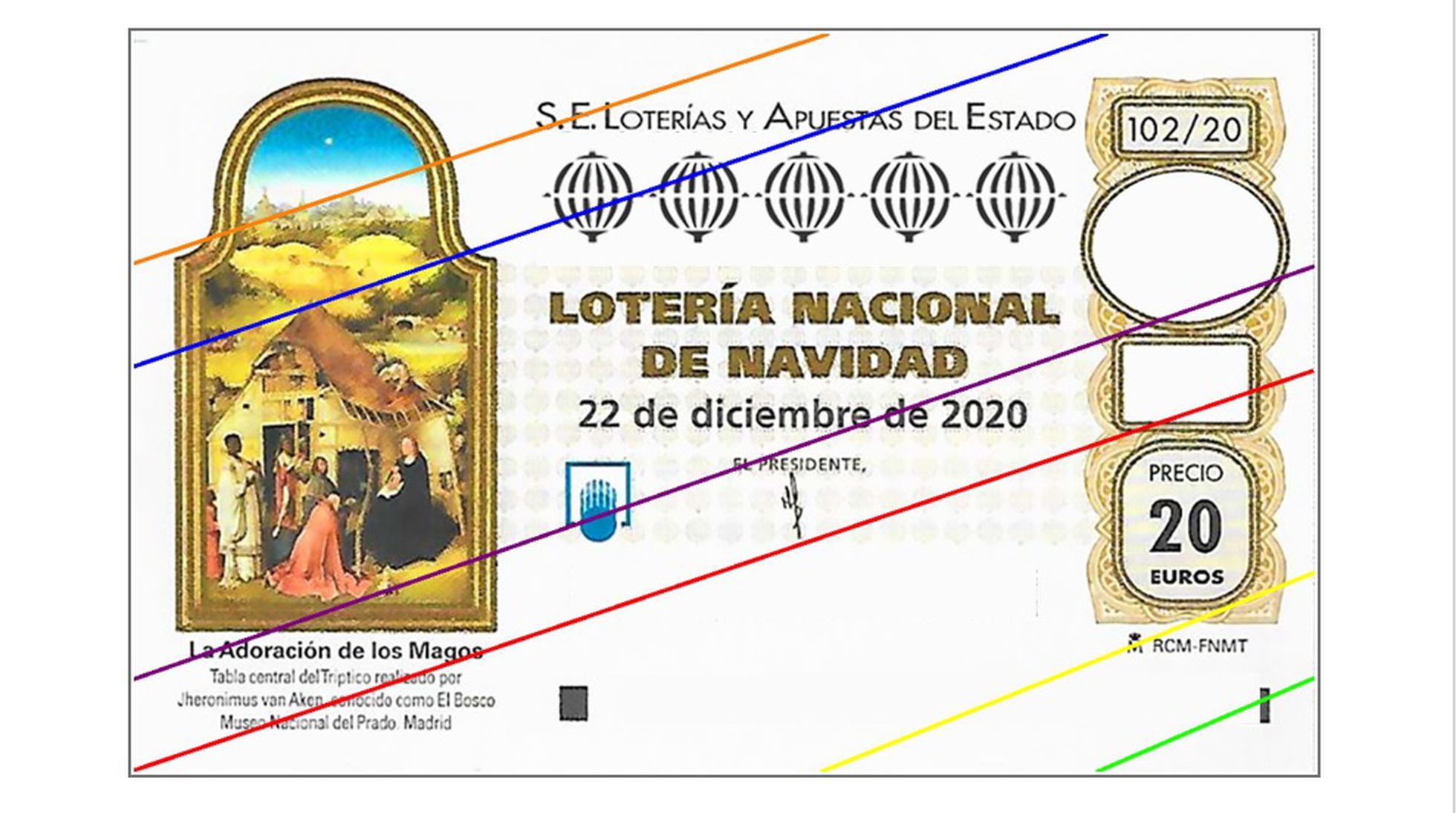 Solución al desafío matemático de la Lotería de Navidad: un número muy variable de segmentos